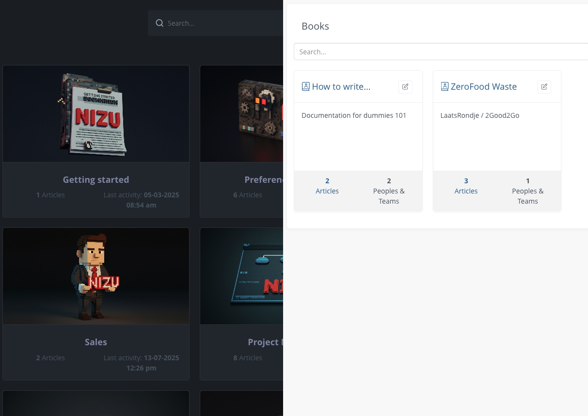 NIZU Documentation Screenshot