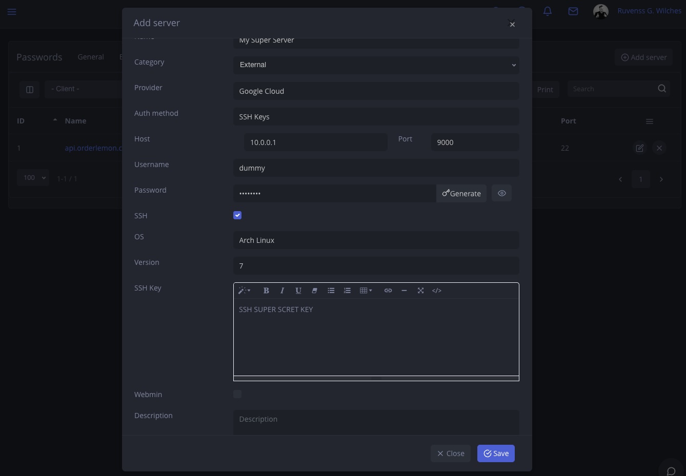 NIZU Password Manager Screenshot