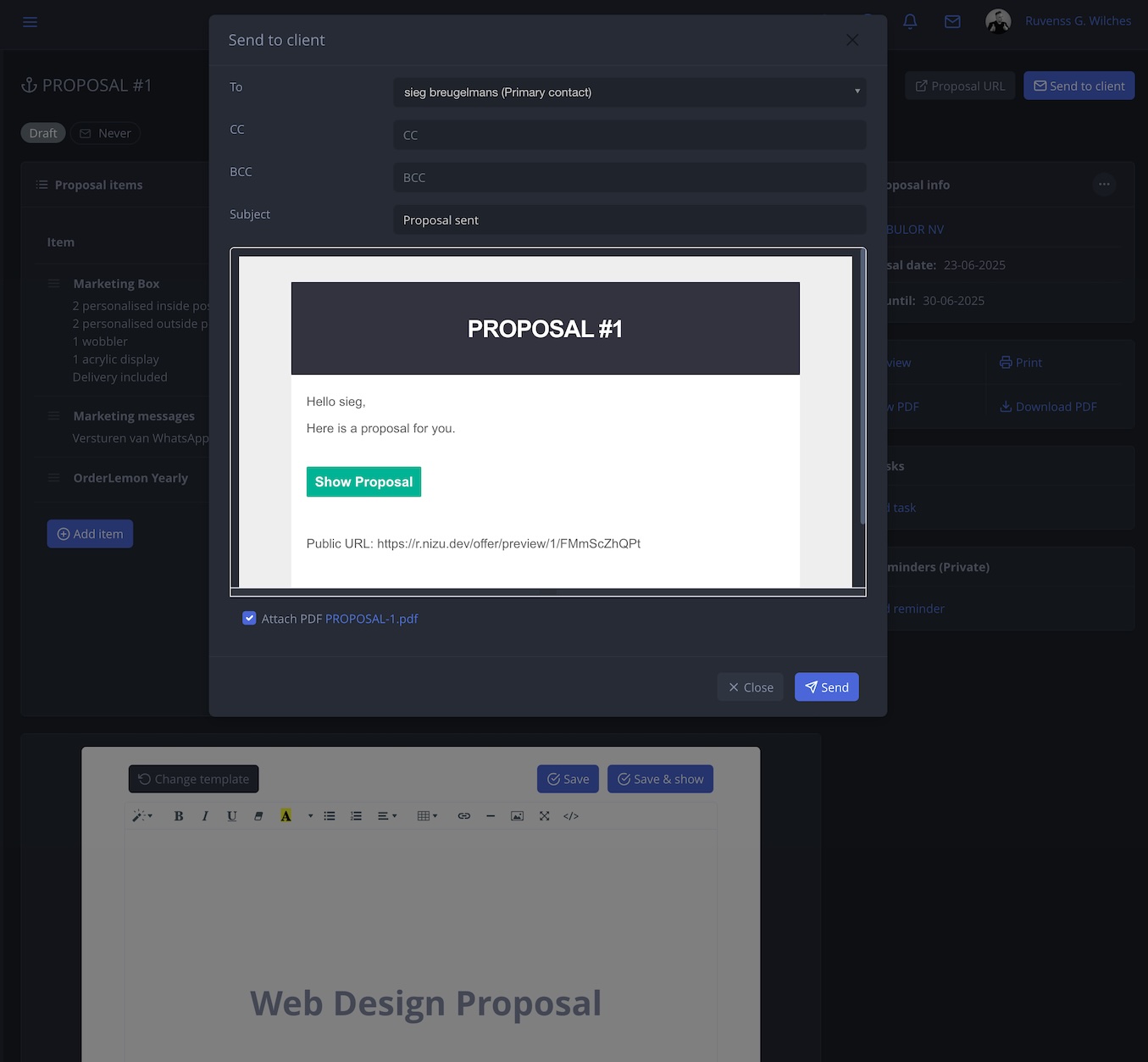 NIZU Prospects App Screenshot